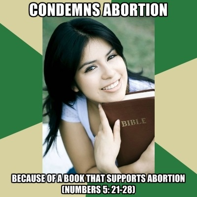Condemns Abortion