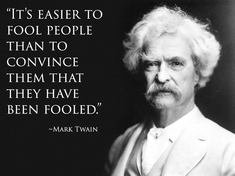 Mark Twain fool quote